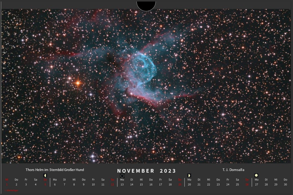 Kalender 2023 november
