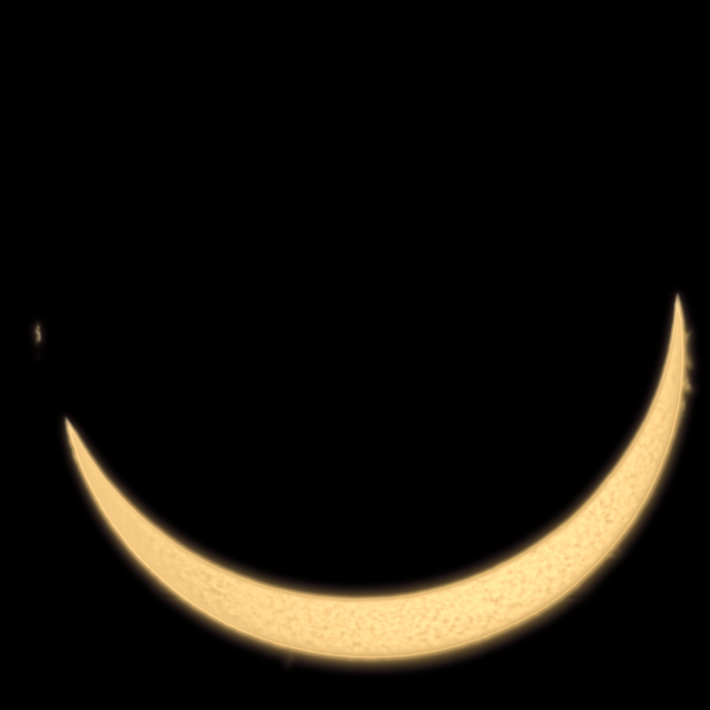 Aufnahme der Sonnenfinsternis vom 12.08.2026 von 20:14 CEST (Standort Meckesheim)