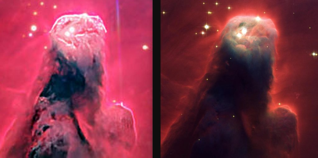 vgl mit Hubble 1